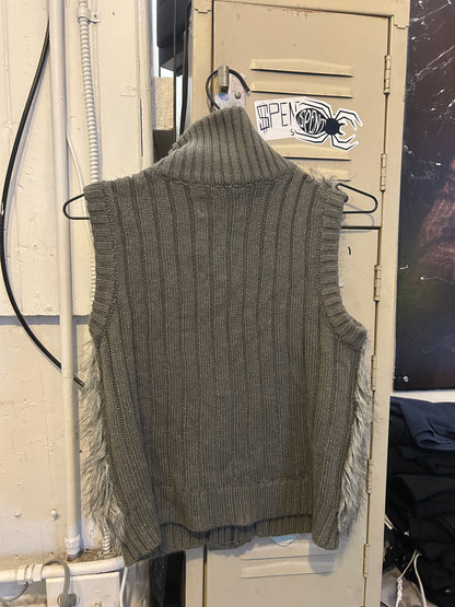 Painted Fur vest