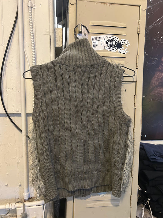 Painted Fur vest