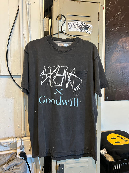 Faded Black $pent x Goodwill t shirt