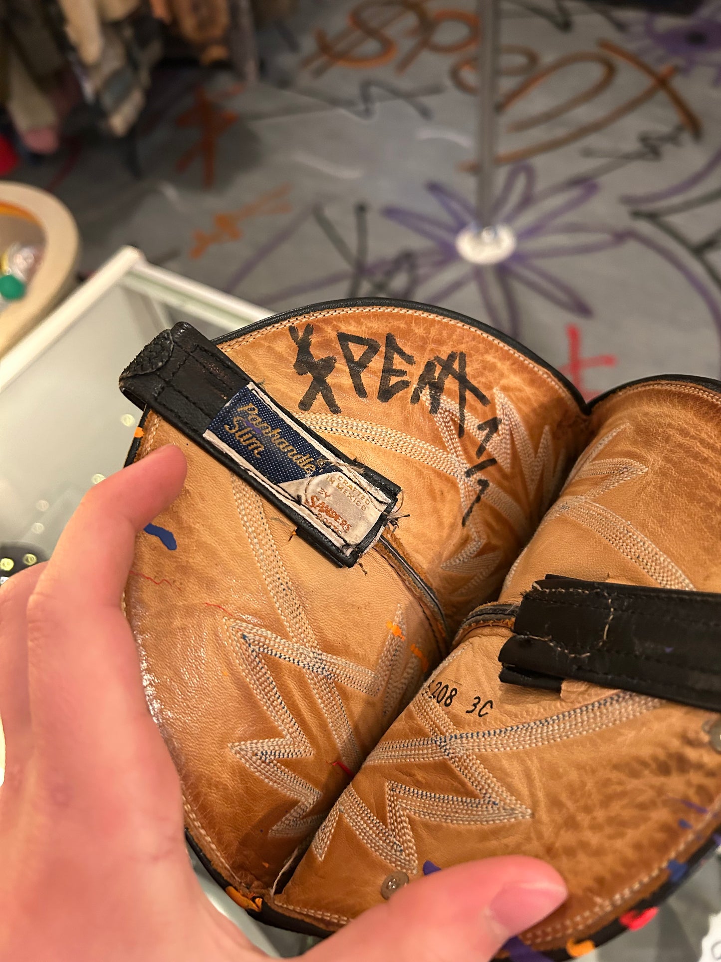 Paint $platter Zip Cowboy boots