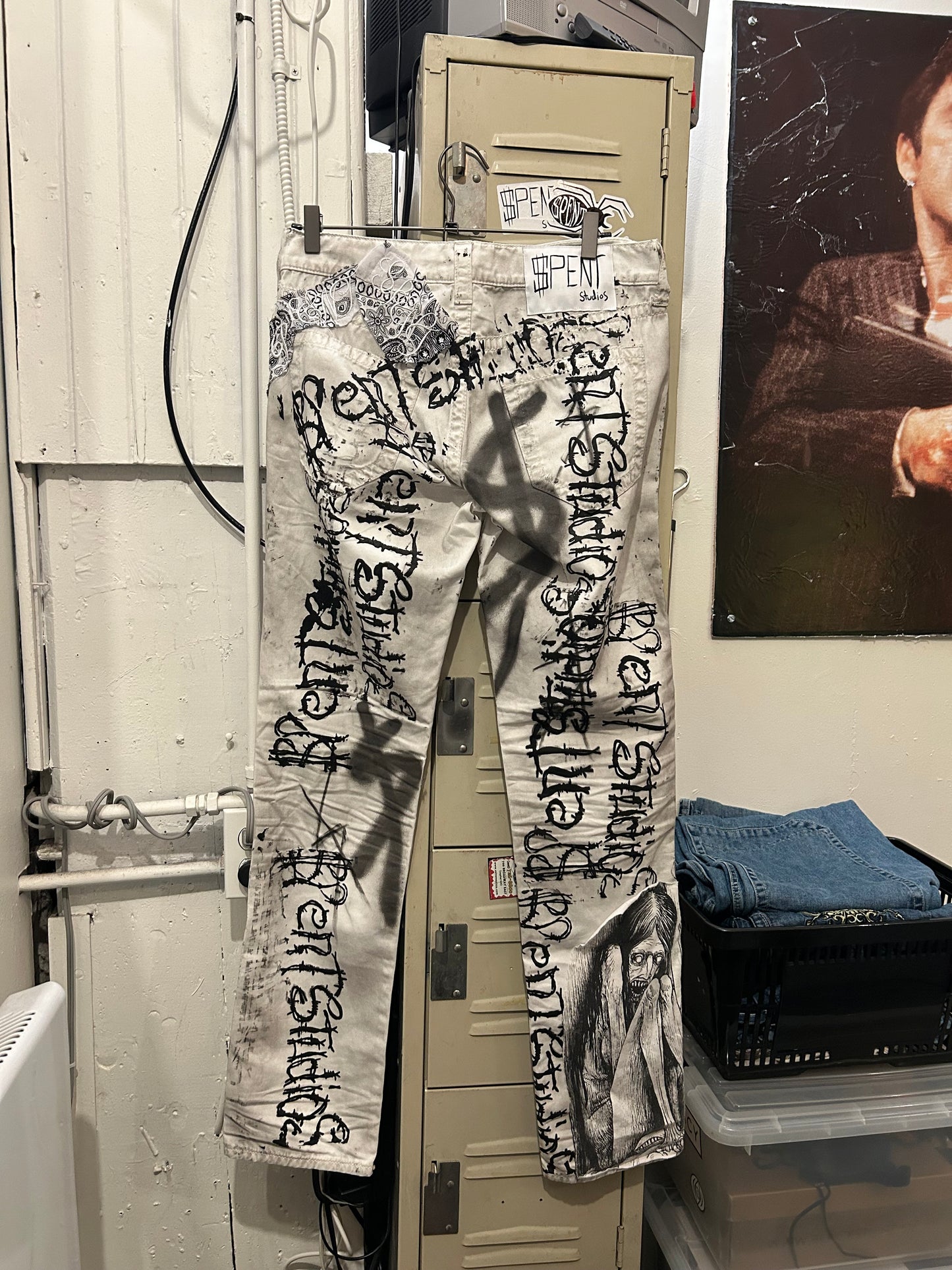 All Over Over Print Barbed pants