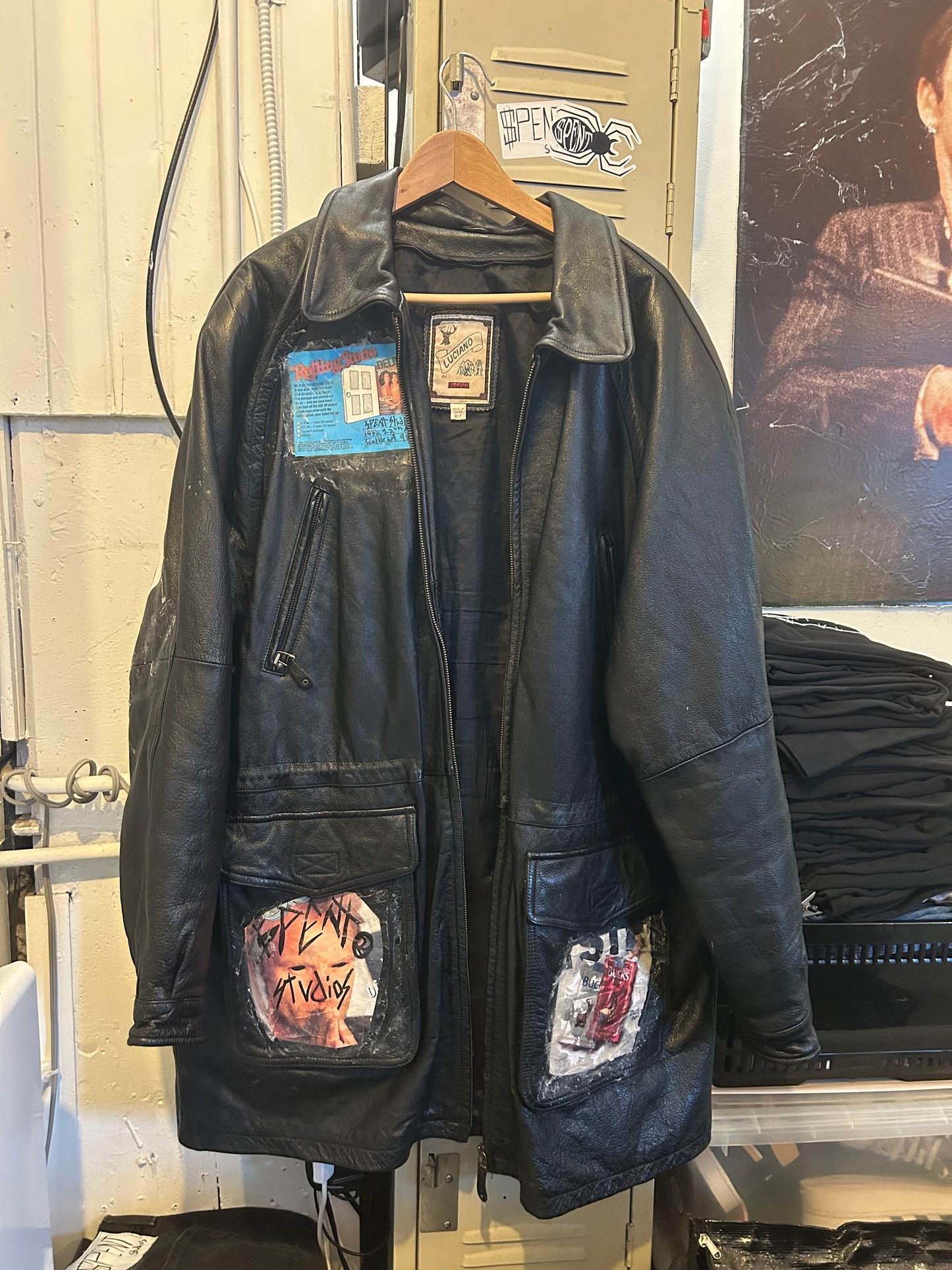 Magazine Pasted Leather jacket
