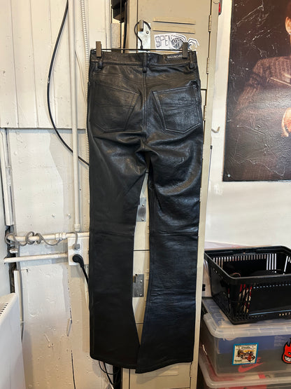 Repaired Balenciaga Flared Leather pants
