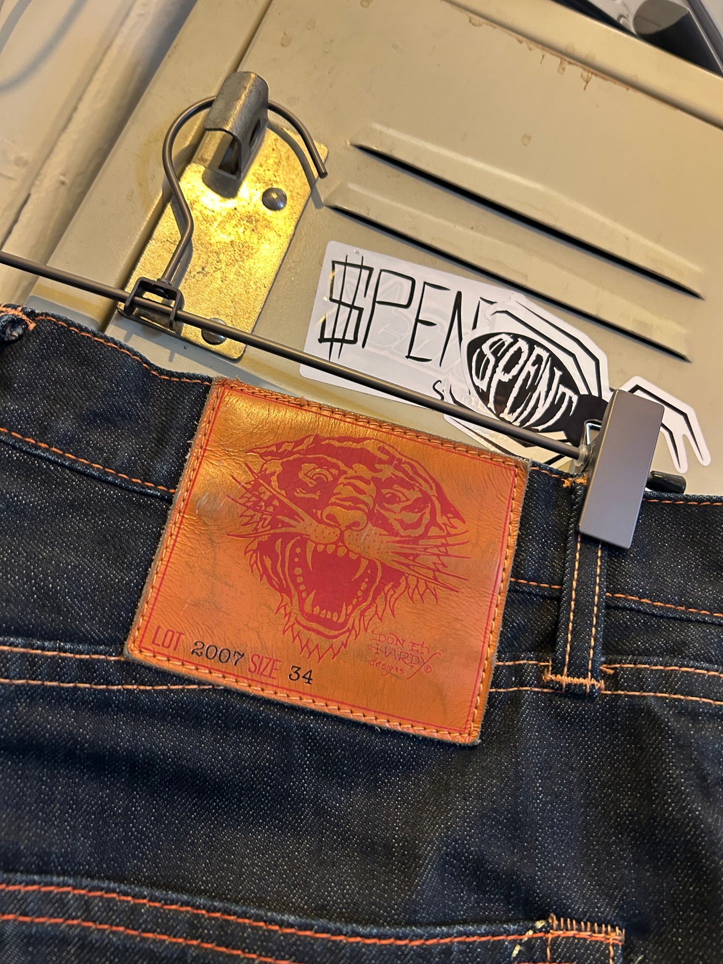 Y2K Ed Hardy Embroidered jorts