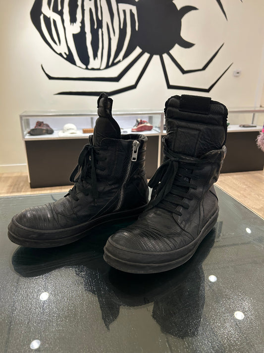 Rick Owen’s Iguana Geobasket sneakers