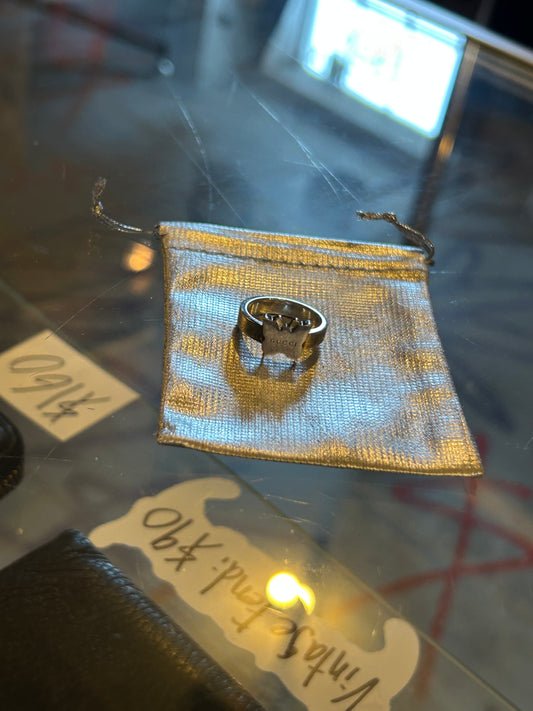 Gucci Silver Butterfly ring