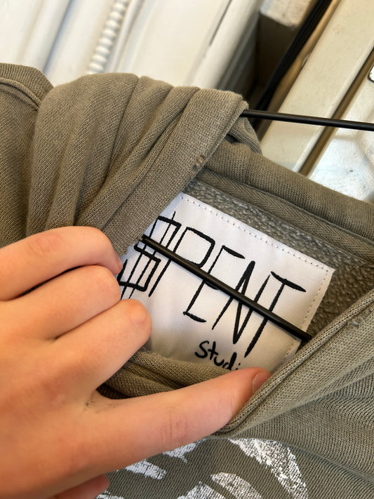 Green $pider hoodie