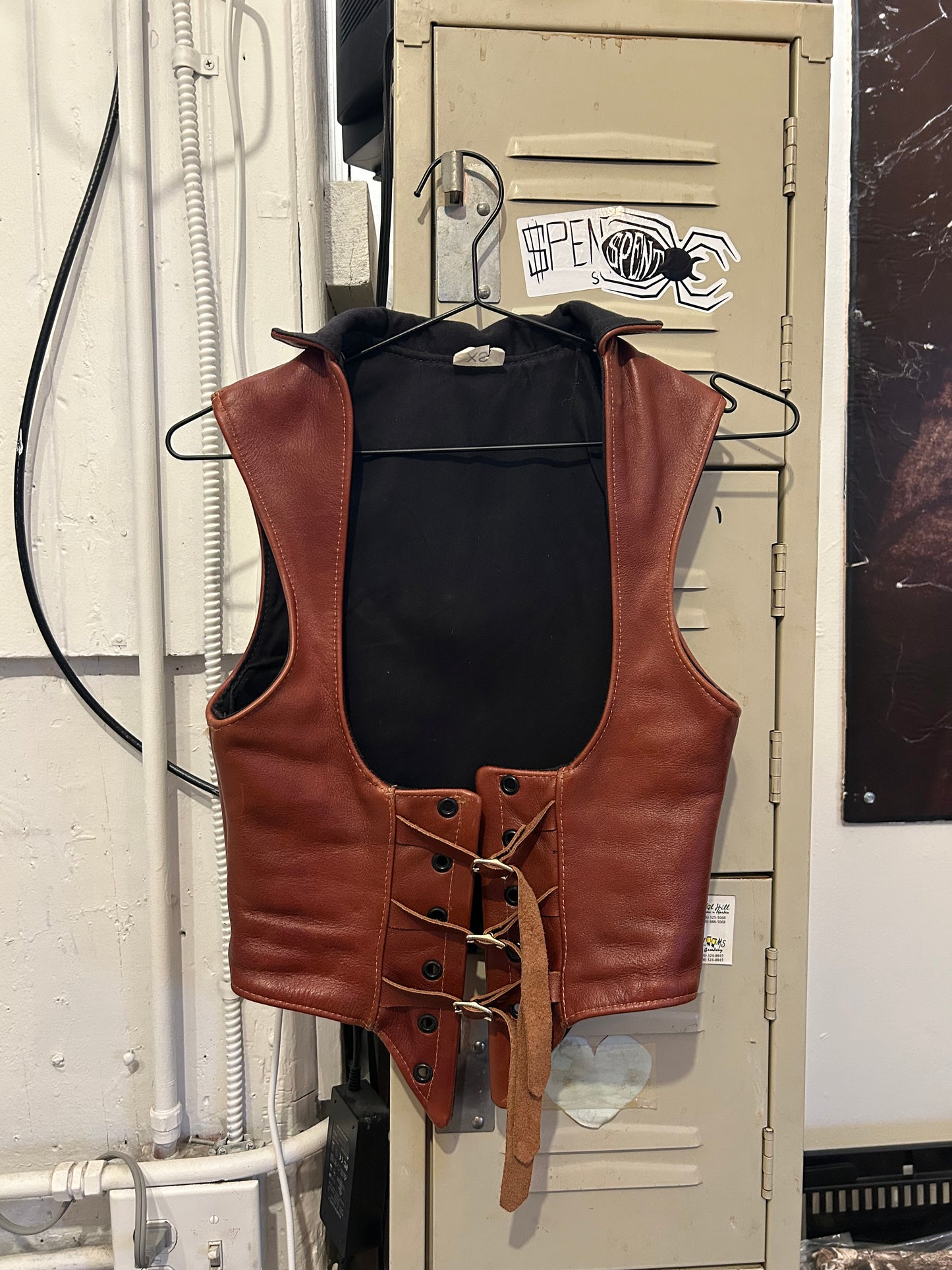 Painted Leather vest