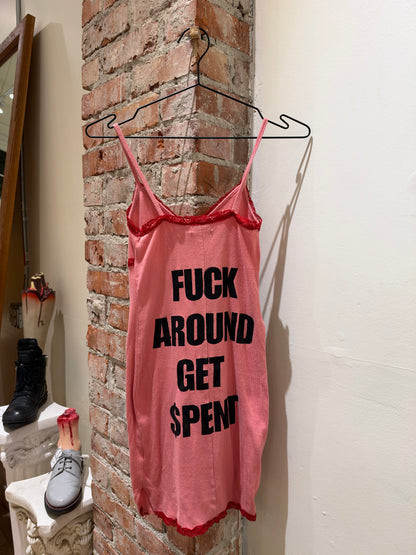Logo Pink Mini dress