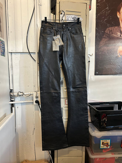 Repaired Balenciaga Flared Leather pants