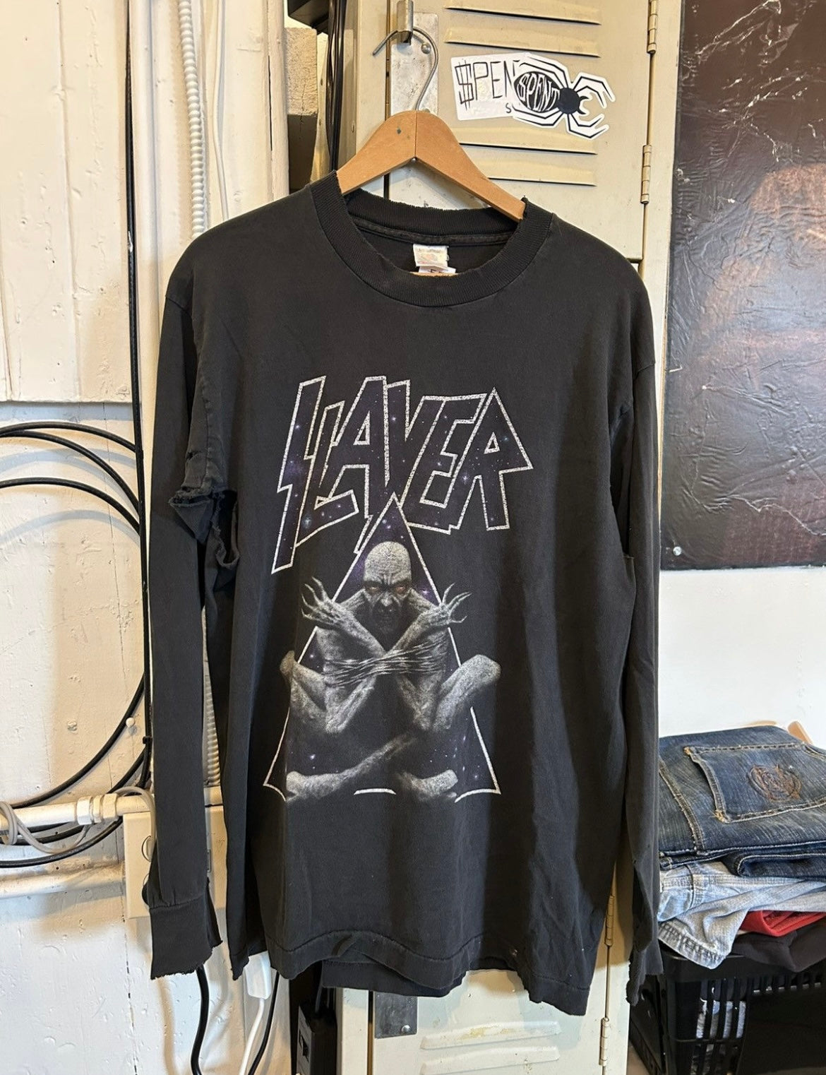 Vintage Distressed Slayer Longsleeve shirt