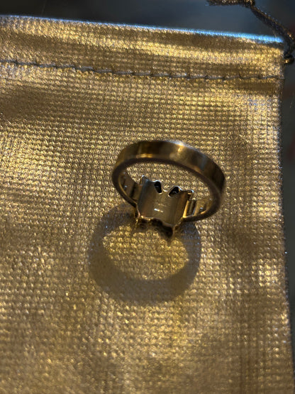 Gucci Silver Butterfly ring