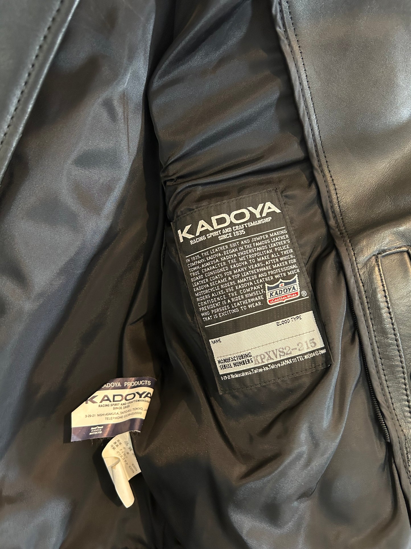 Kadoya Leather jacket