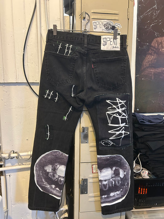 Signature patchwork jeans