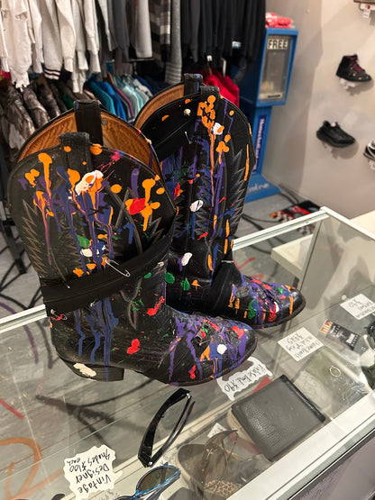 Paint $platter Zip Cowboy boots