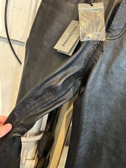 Repaired Balenciaga Flared Leather pants