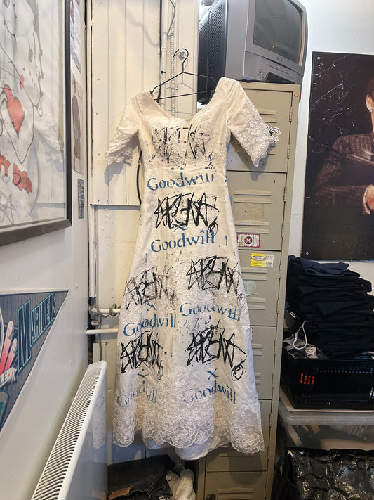 $pent Studios x Goodwill Wedding dress