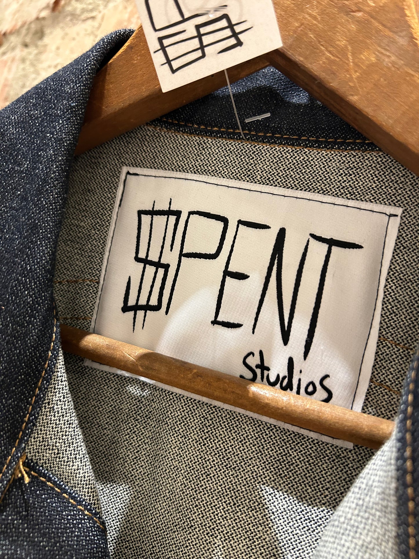 Studded $pent Punk Jean vest