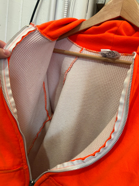 Vintage Thermal Lined Orange hoodie