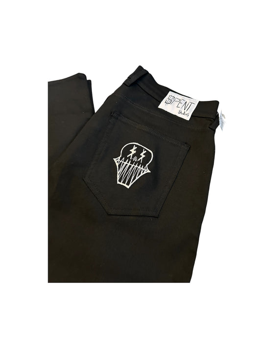 $keleton Black jeans