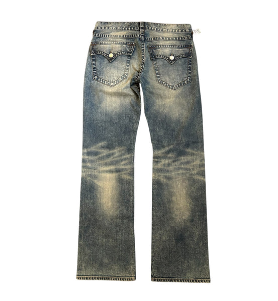 Acid Wash Pocket Flap jeans