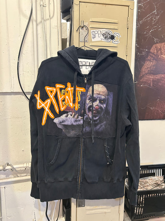 $pent Clown zip up hoodie