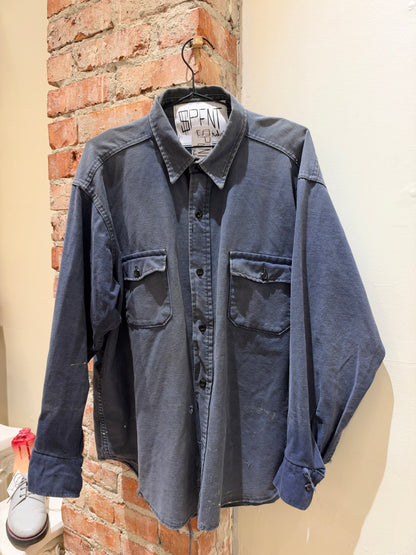 Distressed Skeleton Work shirt