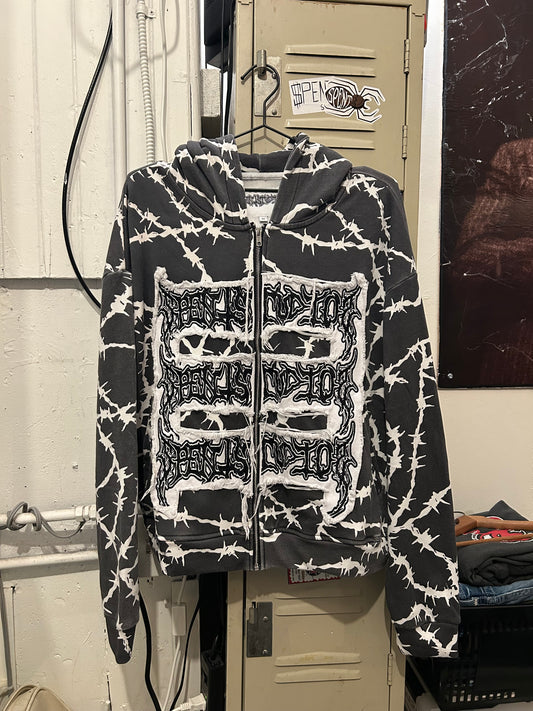 Barbed Wire zip up