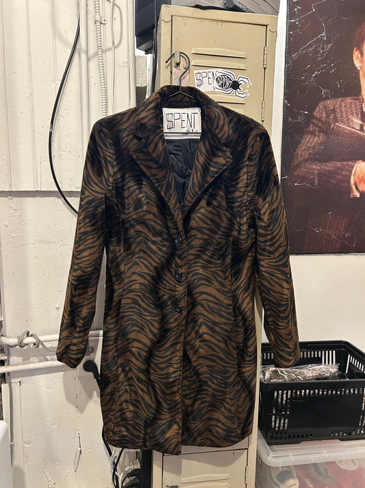 Fuzzy Animal Print jacket