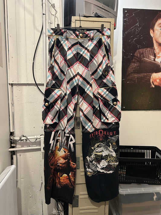 Plaid Coogi Band Tee pants