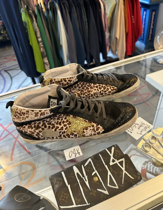 Leopard Print Golden Goose shoes