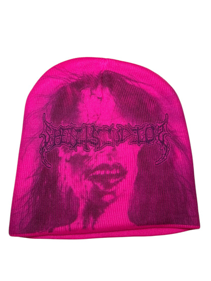 Pink Scary Lady beanie