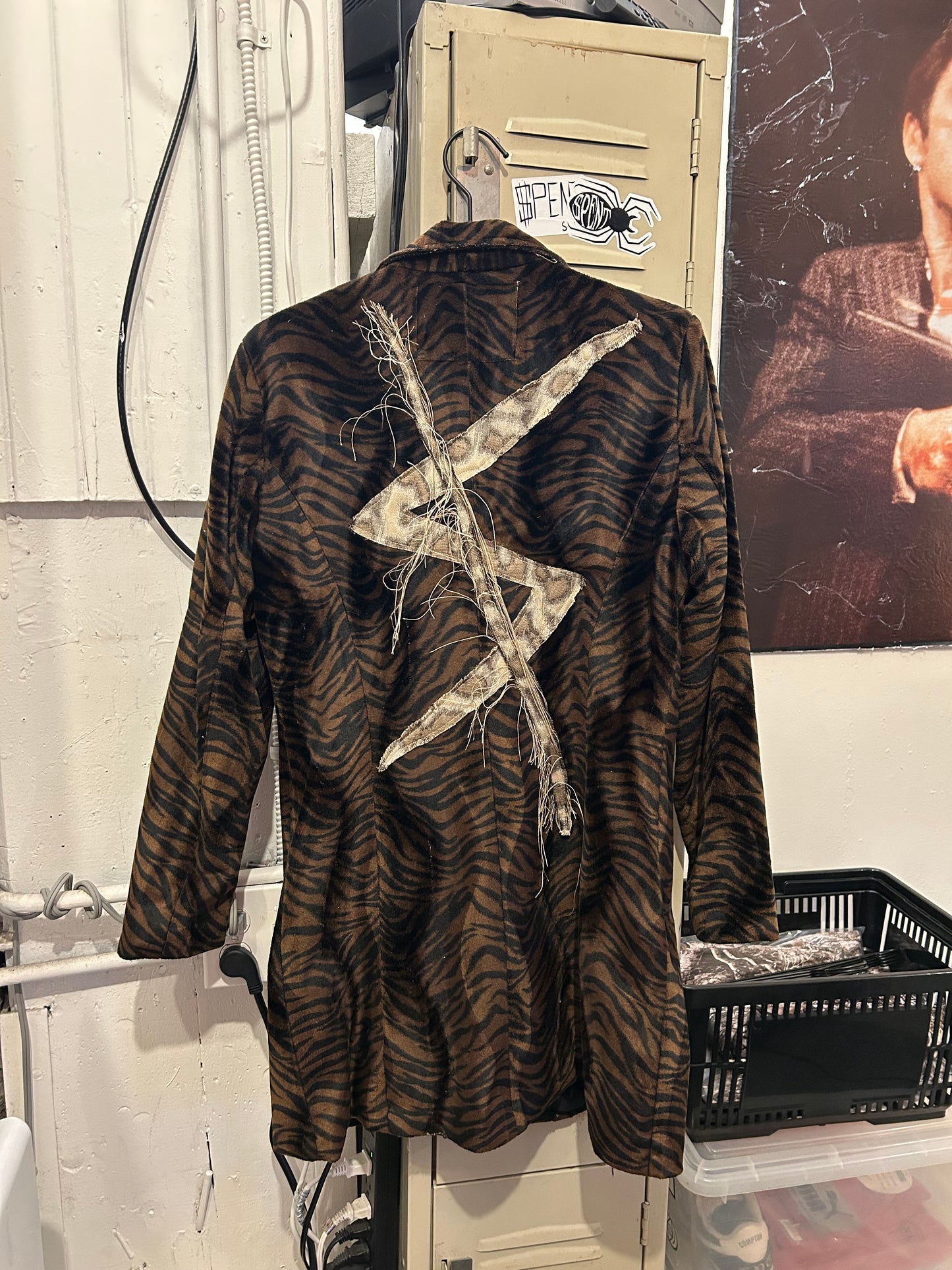 Fuzzy Animal Print jacket