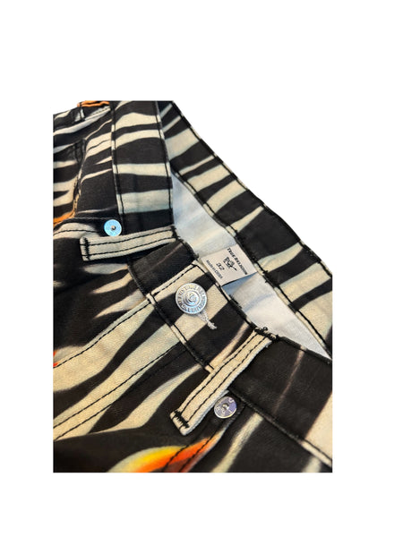 Flared Zebra True Religion pants