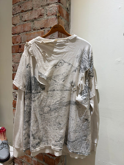 Distressed Tiger Layered Longsleeve
