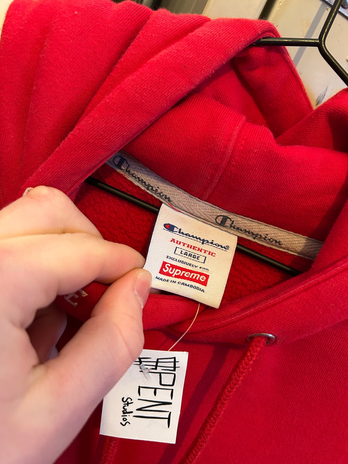 Supreme x Champion Big Logo hoodie