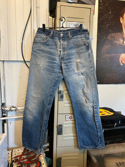 Distressed $pent Signature jeans