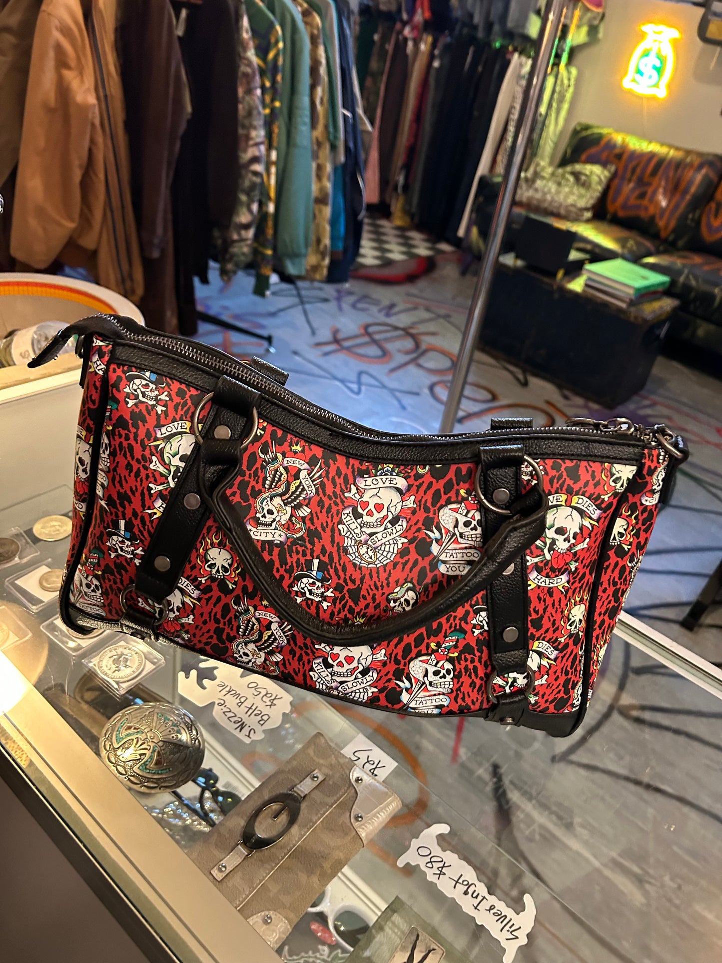 Ed Hardy Red purse