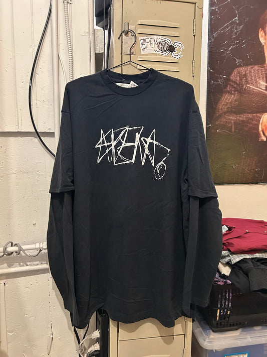 Layered Signature All Black shirt