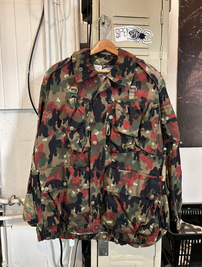 Vintage Swiss Army Camo Cargo jacket