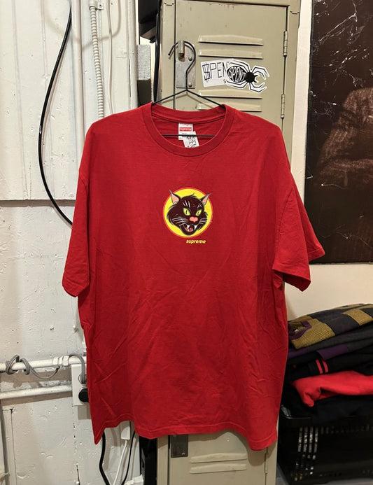 Black Cat Supreme t shirt