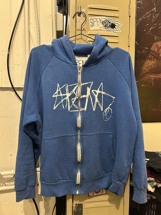 Blue Thermal Signature Zip Up hoodie