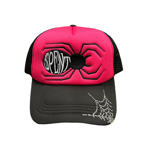 Hot Pink “$pider” Trucker hat