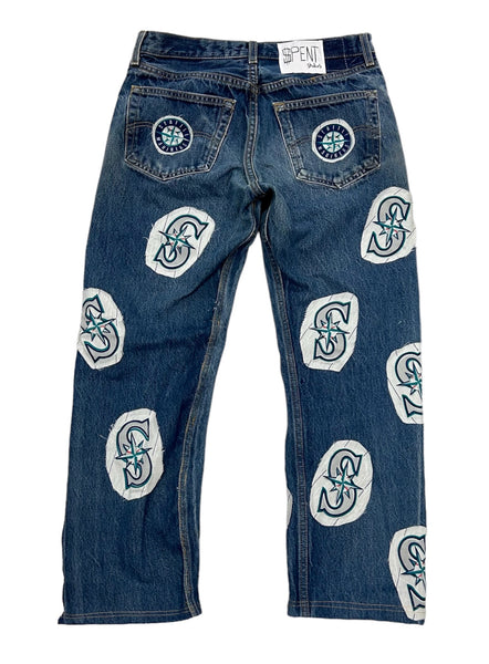 “Mariner$” Patchwork jeans